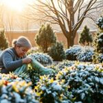 Cómo proteger plantas heladas